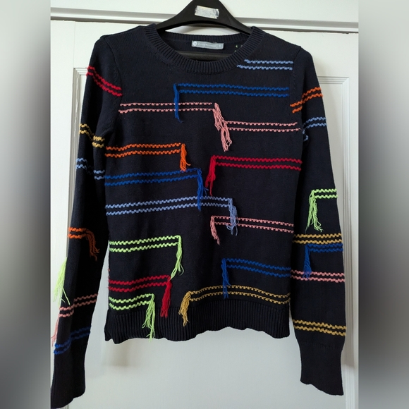 In cashmere multi pullover sweater size small - Picture 4 of 8